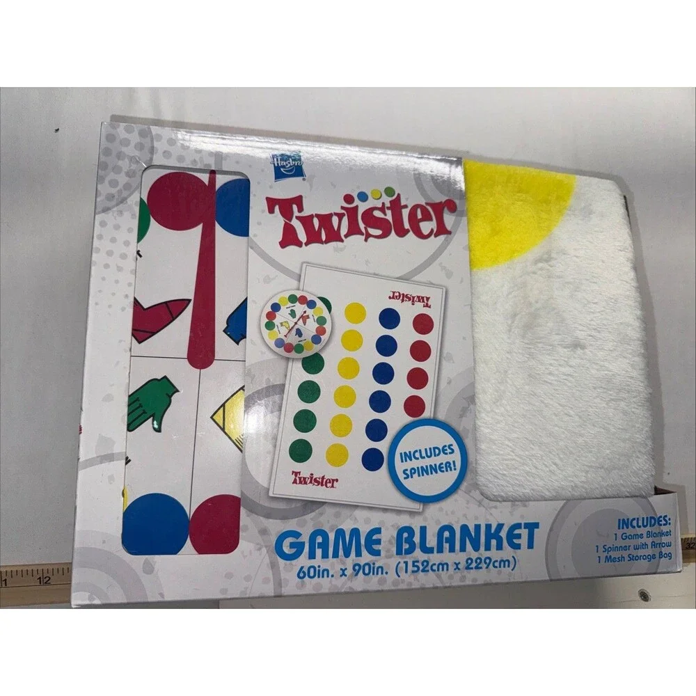 Hasbro Twister Game Blanket BRAND NEW 60